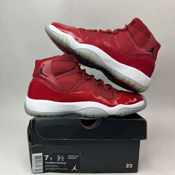 Nike Air Jordan 11 XI Retro GS “Win Like 96/Gym Red” 2023 - Picture 1 of 8